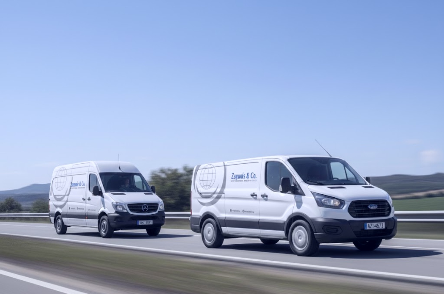 Zagonis Co ΔΥΟ Αυτοκινητα σε κίνηση